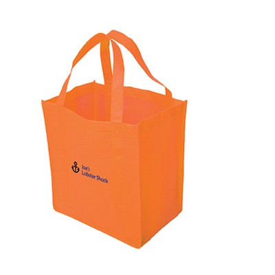 Non Woven Shopping Tote: 12" W x 13" H x 8" D